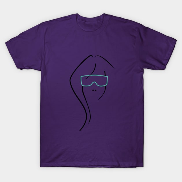 Glasses T-Shirt by zelenia